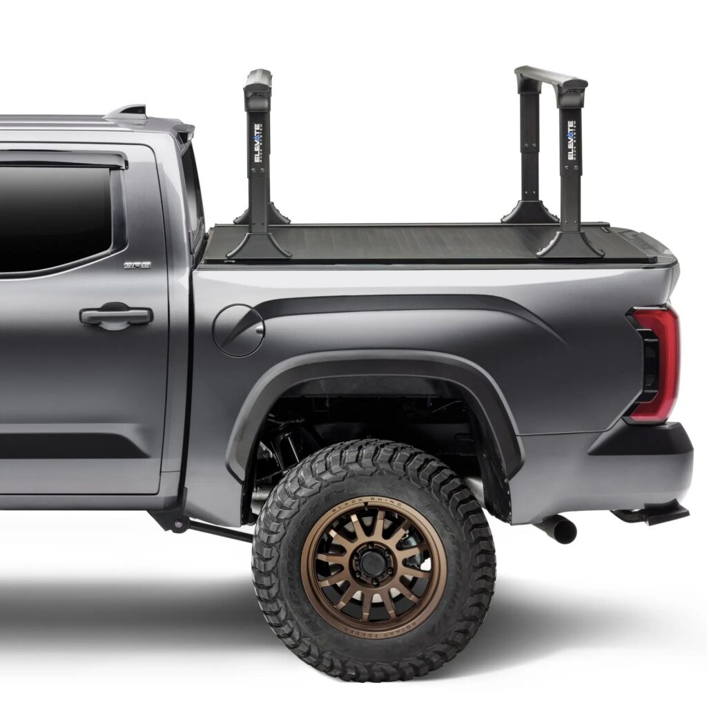 RetraxPro FRC-4000 EZ-OFF Tonneau Cover & Elevate Truck Rack Package