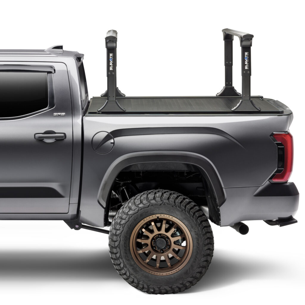 RetraxOne XR Tonneau Cover and TruXedo Elevate Truck Rack Package
