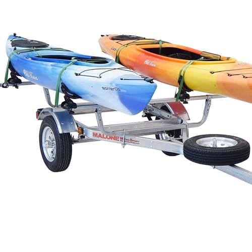 Malone MicroSport Trailer, Spare Tire, 2 SaddleUp Pro Racks