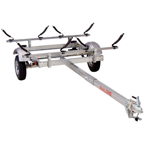 Malone EcoLight Trailer with 2 V-Style Kayak Carriers, Straps - Image 8