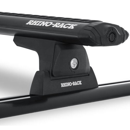 Rhino-Rack Truck Cap Rack with 54" Black Vortex Bars and 63" Tracks