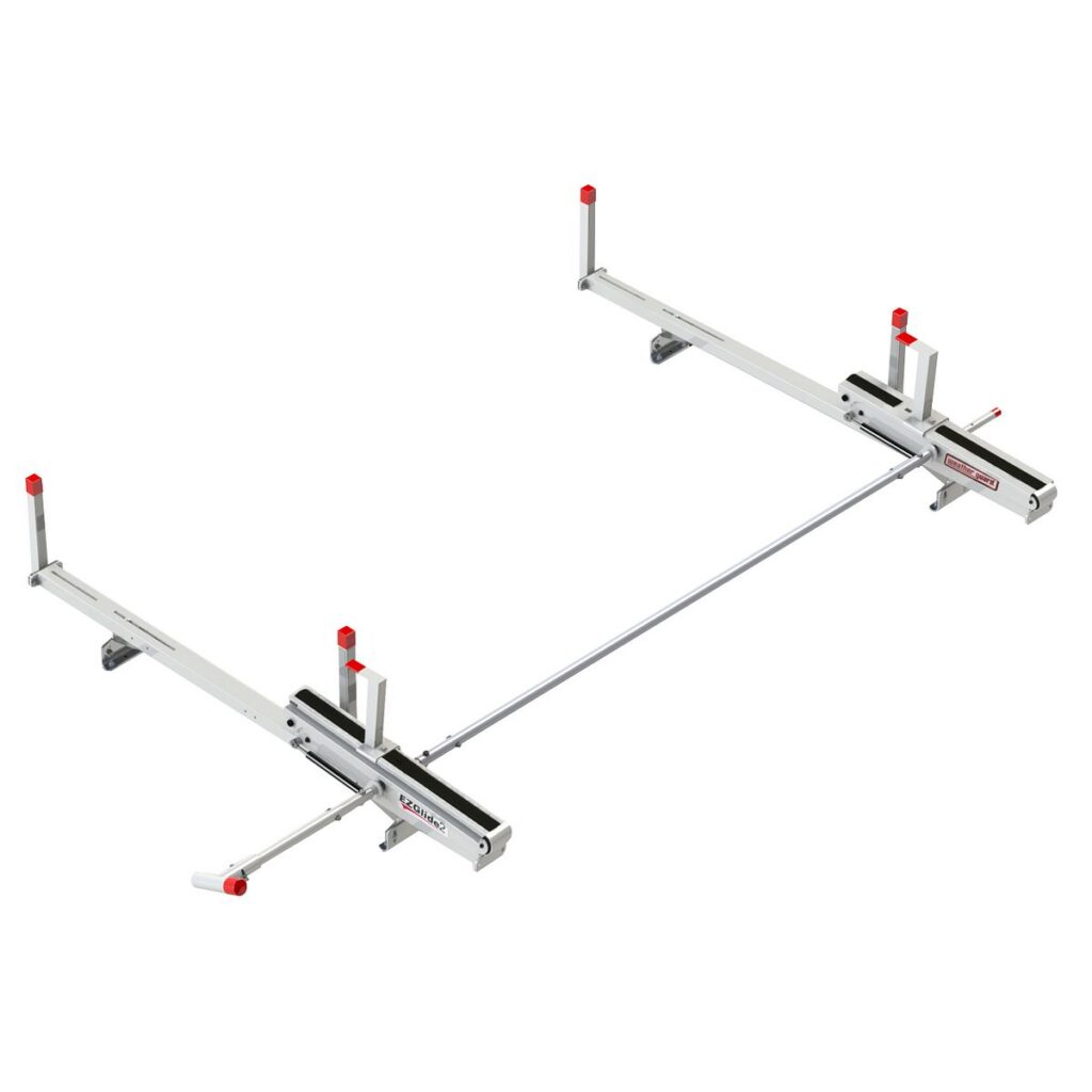 WeatherGuard EZGLIDE2 Drop-Down Aluminum Complete Van Ladder Rack